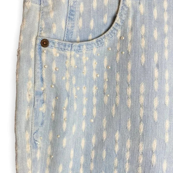 MAC Light Wash Spotted & Embellished Skinny Jeans - Picture 6 of 10